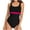 Hot Pink, variant on 2024 Womens Bikinis Juniors One-piece Swimsuit with Micro Elastic Suspender and Open Back Bikini Swimsuit