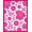 Pink, Pattern 3, variant on ODIKA 6x9 Machine Washable Non-Slip Area Rug, Artisan Boho Tile Featuring Interlocking Curves And Abstract Floral High Traffic Rug, Red, 368142