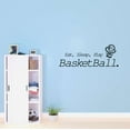 thumbnail image 2 of Boys Eat Sleep Play Basketball Motivational Sports Wall Decal Decoration Vinyl wall Art Mural for Basketball Lovers Lasts Years and Easily Removable - Size: 30 In(W) x 12 In(H), 2 of 5