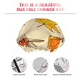 thumbnail image 3 of Kdxio Rustic Harvest Time Print Shower Cap for Women,Elastic and Reusable,Double Waterproof Layers Bathing Hat, 3 of 6