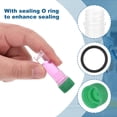 thumbnail image 3 of 1mL Plastic Test Tubes 48Pcs Frozen Test Tube Graduated Vial Container Storage Screw Cap for Lab Laboratory Science, Green Clear, 3 of 6