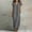 Gray, variant on Elvqul Sundresses for Women V Neck Summer Midi Dresses Short Sleeve Pullover Going Oout Flowy Womens Casual Dresses