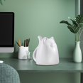thumbnail image 3 of Figuras modernas de gatos, estatua de animales, adornos de escultura para sala de estar, porche, dormitorio, TV, armario, decoracis blanco Baoblaze estatua de gato, 3 of 7