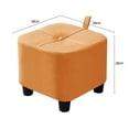 thumbnail image 3 of Taburete pequeño Taburete bajo Reposapiés Mueble sencillo con asa Reposapiés Puerta Naranja, 3 of 9