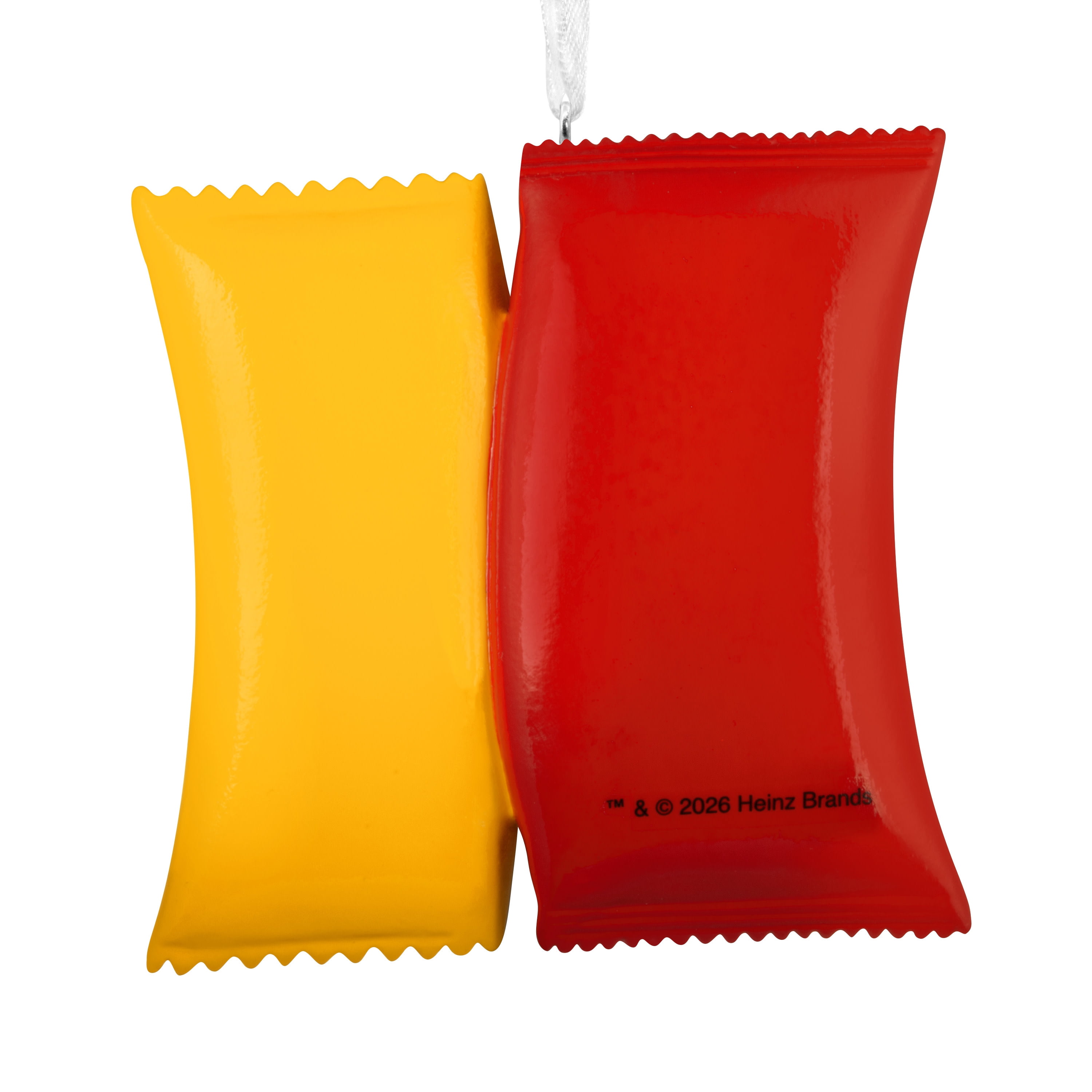 Hallmark Ornament (Heinz Tomato Ketchup Yellow Mustard Packets), 1 Count