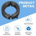 thumbnail image 4 of Uxcell 2pack Single Split Shaft Collar 8mm Bore, One-Piece Clamping Collar 30mm OD 10mm Thickness Carbon Steel Lock Collar Clamp with Set Screws (Black Oxide), 4 of 6