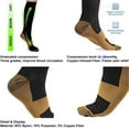 thumbnail image 2 of 8 Pairs Compression Socks for Women & Men Circulation 15-20 mmHg - Better Blood Flow, Swelling , Best Support for Medical, Running, Nursing, 2 of 7