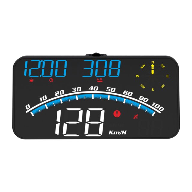 FlyFlise Car HUD 5.5 inch Head-up Display Windshield Projecter Digital Vehicle Speedometer Dual