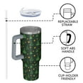 thumbnail image 4 of Green Christmas Tree and Star Pattern Tumbler with Handle and Lid,40oz Double Wall Vacuum Insulated Tumbler,Cups Gift for Women and Men, 4 of 7