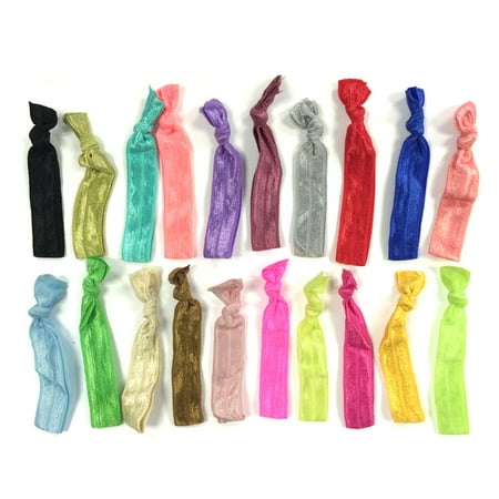 Ribbon Hair Ties Sephora ALLYDREW 100 Pack No Crease Elastic Ribbon Hair Ties Ponytail Hair Ties Ribbon Hair Bands, Colorful Solids ()