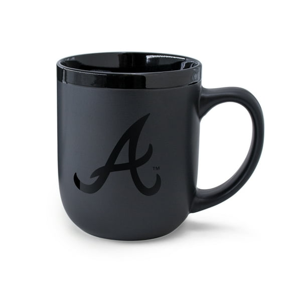 WinCraft Atlanta Braves 17oz. Black Tonal Ceramic Mug