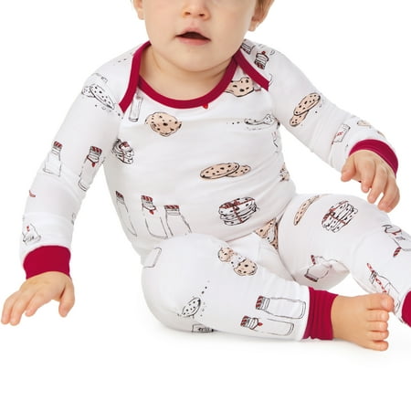 

BedHead - Kids Long Sleeve Jersey PJ Set - Milk & Cookies - 9-12 months