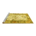 thumbnail image 2 of Ahgly Company Machine Washable Indoor Rectangle Animal Yellow Traditional Area Rugs, 2' x 4', 2 of 4