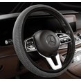 thumbnail image 1 of SHAR Crystal Car Steering Wheel Cover 38cm Universal Steering Wheel Cover Velvet Steering Wheel Cover Handcrafted Car Steering Wheel Covers Non-Slip Soft Microfiber Steering Wheel Cover, 1 of 5