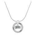 thumbnail image 1 of Delight Jewelry Silvertone Text Chat - gr8 - Great - Joy Ring Charm Necklace, 18", 1 of 4