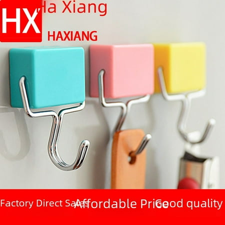 

DDWD Nail-free magic suction non-marking ferromagnetic suction cup hook kitchen refrigerator microwave oven strong magnet hook