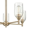 thumbnail image 4 of Millennium Lighting Inc Millennium Lighting Arlett 5 Light Chandelier Fixture in Modern Gold with Clear Glass Shades - 22.625, 4 of 4