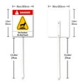 thumbnail image 6 of Eveokoki Do Not Touch Hot Surface Yard Sign with Stake 8x12inch Rustproof Outdoor Aluminum Sign for Yard Garden Lawn Street Outdoor, 6 of 6
