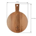 thumbnail image 5 of Teak Round Serving Board - Anchor - 12" W x 16-1/2" L x 1/2" Thick, 5 of 5