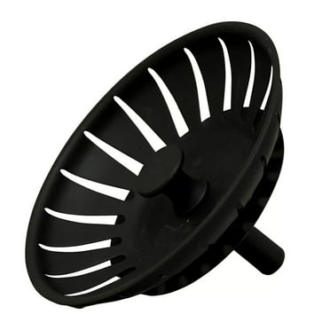 linyes Black Kitchen Sink Replacement Drain Waste Filter Plug Basin Strain Drainer