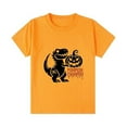 thumbnail image 3 of Kiijoy Toddler Boys Halloween T-Shirt Pumpkin Dinosaur Short Sleeve T Shirt, Sizes 2-3, 3 of 3