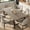 grey, variant on Ataucjin Industrial Dining Table for 6~8 People, 70.87" Long Rectangle Dining Table, Wooden Kitchen Table with Sturdy Metal Frame, Dinner Table, Dining Room Table for Kitchen, Dining Room-Grey