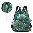thumbnail image 5 of FORMRS Women's Travel Backpack Purse Anti-Theft Hidden Pockets Casual Shoulder Bag, Green Forest Pattern, 5 of 7