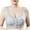 Grey, variant on Seamless Backless Bra for Women, Soft Nylon Mesh with Polyurethane Splicing, Hollow-Out Design, Front Closure, Everyday Wear, All-Season Comfort