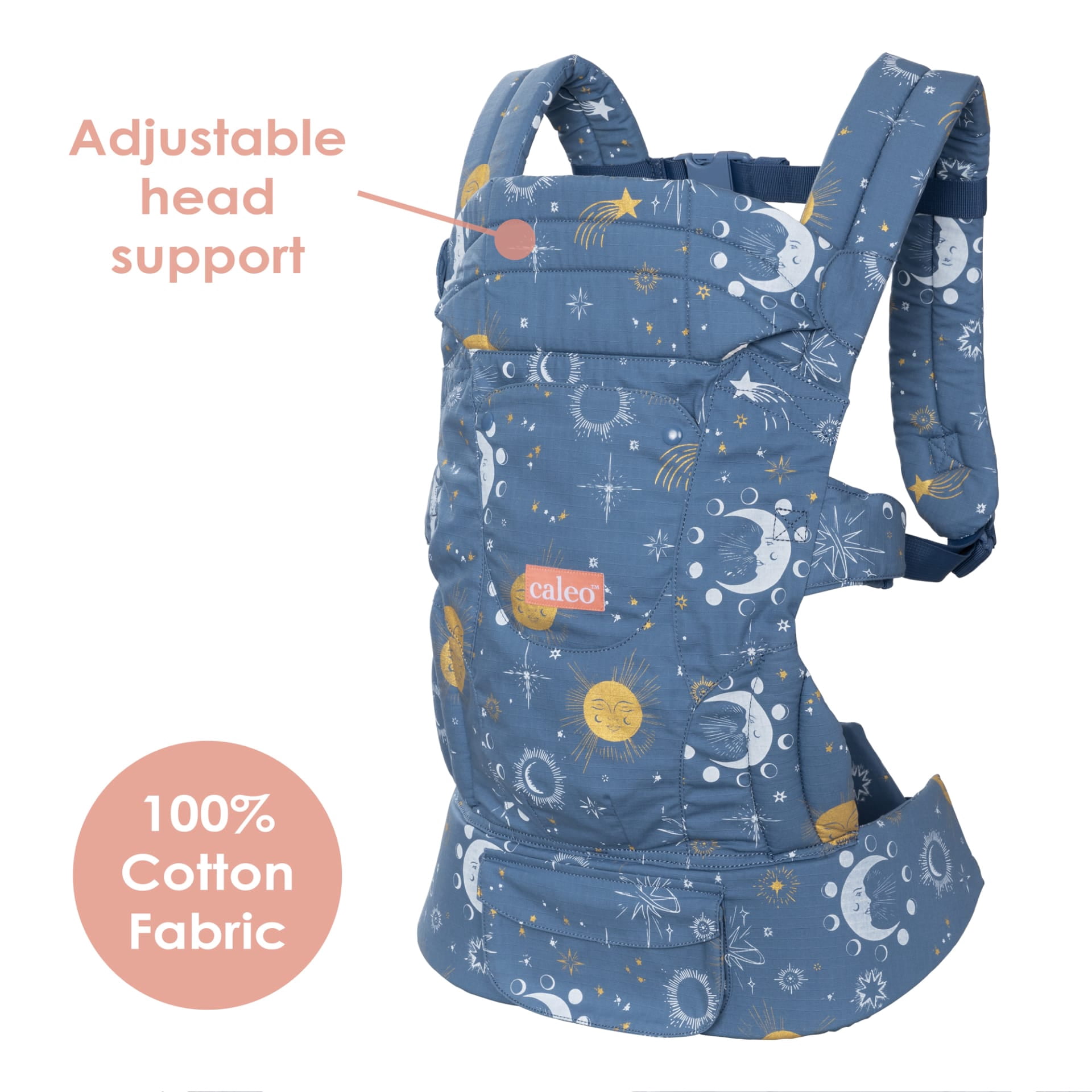 Baby Trend Caleo Charm Deluxe 3-in-1 Newborn Soft Carrier, Calypso