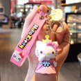 thumbnail image 1 of Sanrio Hello Kitty My Melody Kuromi Cinnamoroll Kawaii Fashion Keychain Boy Girl Bag Pendant Cute Doll Child Toys Birthday GiftsChina Gong Bohan LED, 1 of 2