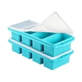 thumbnail image 2 of Lenkho Silicone Bento Lunch Box - 4-Compartment Divided Food Storage Containers with Lids - Stackable & Leak-Proof, BPA-Free - Perfect for Meal Prep, Fruits, Snacks and Fridge Organization, 2 of 5