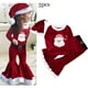 thumbnail image 3 of Disfraz de elfo de Año Nuevo 2025 para niña, conjunto de traje de Papá Noel verde con sombrero, conjunto de vestido de fiesta de Navidad elegante para niños, actuación, 3 of 4