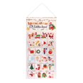 thumbnail image 1 of Bolsa de almacenamiento colgante BLESIY calendario de adviento navideño 24 bolsillos, 1 of 8