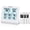White(Backlit Edition with USB Cable), variant on Geevon Indoor Outdoor Thermometer Wireless with 3 Remote Sensors, Wireless Thermohygrometer, Digital Temperature Humidity Meter with 200FT/60M Range(White)