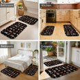 thumbnail image 4 of Mushroom and Sun Gothic Pattern Bath Mat Set Of 2,Non-Slip Rug for Bathroom,Kitchen,Bedroom,Entrance, 30x17 and 23.5x15.7 Inches, 4 of 5