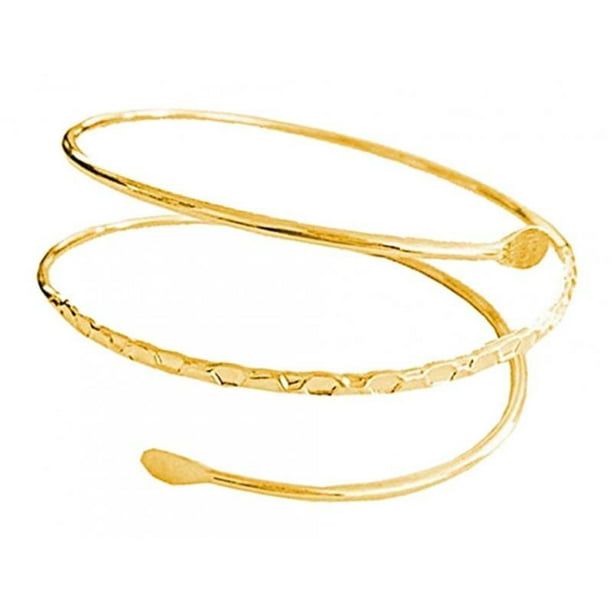Brazalete Ahuecado Hugo de metal plateado para mujer