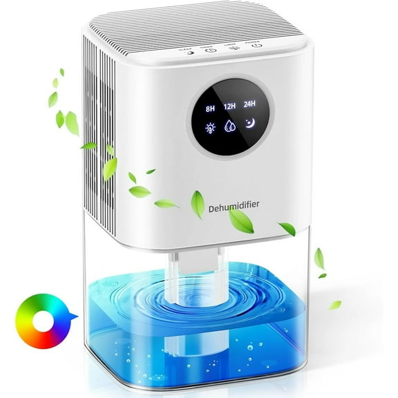 Dehumidifier for Home,58oz Small Dehumidifier Home Bathroom,Auto Shut Off & Ultra-Quiet Sleep Mode,for Home Bedroom, Garage, RV