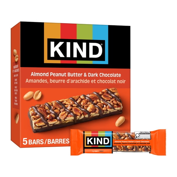 KIND Almond Peanut Butter & Dark Chocolate, 40g, 5 Bars