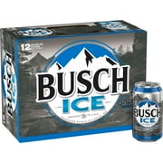 Busch Ice American Lager Beer 12 pack 12 fl oz Aluminum Cans 5.9% ABV