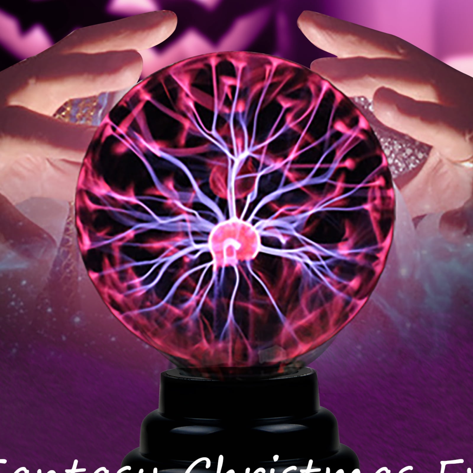 9" Plasma Ball Sphere Globe Amazing Holiday Lightning Lamp Light Sound Response 