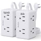 thumbnail image 1 of Power Strip BSRDyb, enchufe plano de 5 pies y 6 enchufes, soporte de pared, blanco, 1 of 8