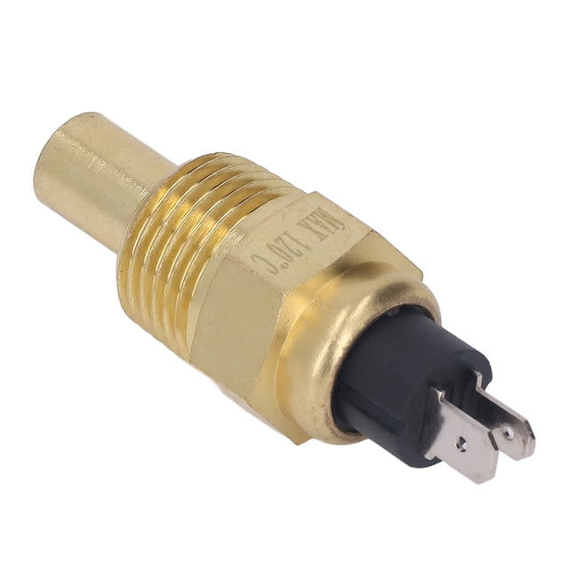 Sensor de temperatura del agua del aceite Transductor de temperatura del refrigerante del motor diésel Rosca 1/2NPT 6‑24V