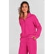 thumbnail image 3 of Conjunto Deportivo PRETTYGARDEN Mujer 2 Piezas Medio Cierre Rojo Rosado M, 3 of 7