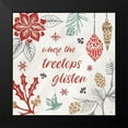 thumbnail image 2 of Brissonnet, Daphne 15x15 Black Modern Framed Museum Art Print Titled - Woodcut Christmas VIII Color, 2 of 5