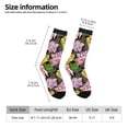 thumbnail image 2 of Lsque Colorful Roses Printed Men's Crew Socks, Soft Durable Breathable Moisture-Wicking with Odor Control Cotton socks, 2 of 6