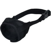 Best Fit Adjustable Comfort Dog Muzzle-Black, Snout Size 4.5"-6"