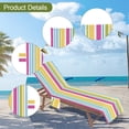 thumbnail image 6 of yotijay Beach Chair Cover Thick Lounge Chair Towel Cover for Outdoor Vacation Travel D, 6 of 8