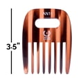 thumbnail image 2 of ZEUS Afro Hair Pick for Men & Women, Wide-Tooth Detangling Comb for Curly Hair, Beards, Natural & Textured Styles (3.5â€) AN11, 2 of 5