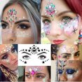 thumbnail image 4 of Maquillaje temporal tatuajes brillo diamantes de imitación decoración para mujeres fiesta Cosplay música Hugtrwg Para estrenar, 4 of 6