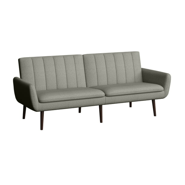 Homesvale Tanglis Channel Tufted Convert A Couch Sofa Gray Sleeper Com Couch Sofa Gray Sleeper, Convert Couch Into Sleeper Sofa